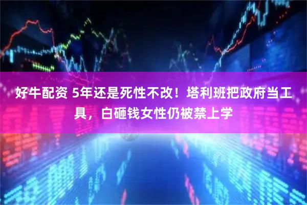 好牛配资 5年还是死性不改！塔利班把政府当工具，白砸钱女性仍被禁上学